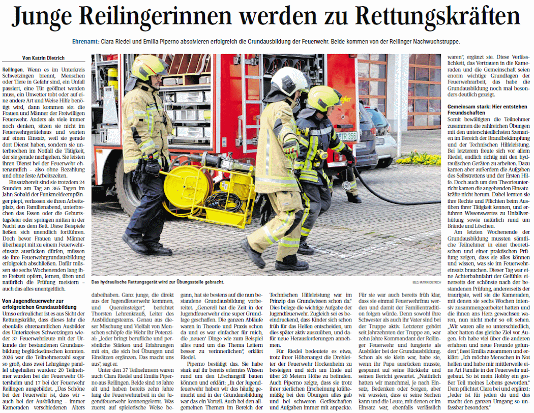 20260418 HTZ JungeReilingerinnenwerdenzuRettungskraften